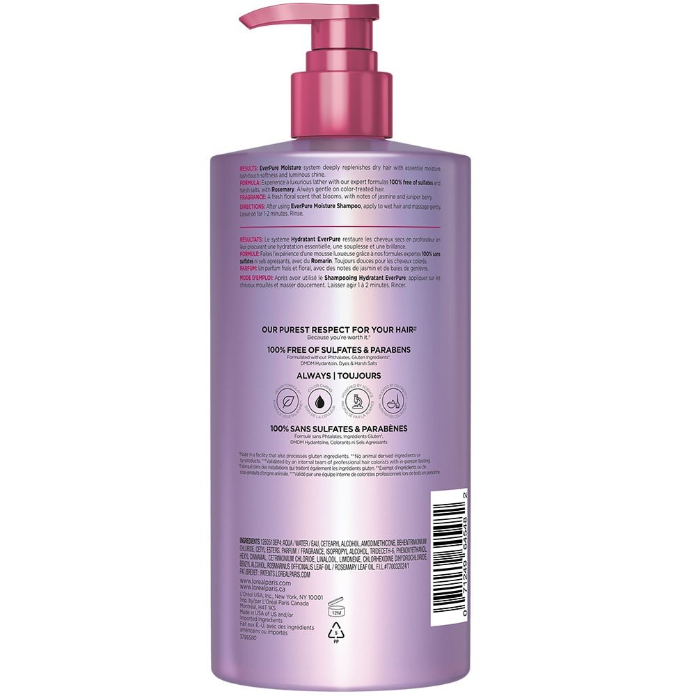 LOreal Haircare EverPure Moisture Conditioner 071249645482 AV2 V2 Min